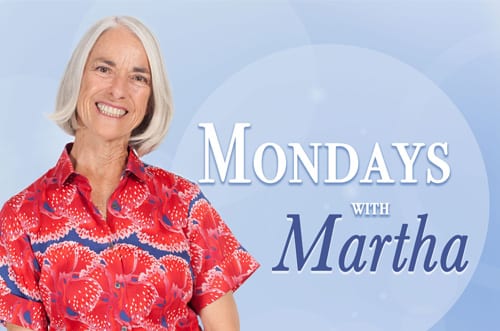Picture of Martha Sears which links to Mondays with Martha blog.
