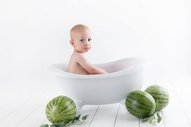 Baby bath tub watermelon
