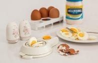 Egg slicer egg hard boiled shell