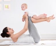 exercising with baby