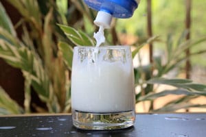 Formula pouring water bottle trees