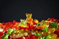 Gold bear gummi bears yellow