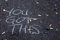 You got this chalk asphalt