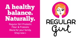 regular girl prebiotic fiber and probiotic blend for healthy natural balance
