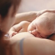 breastfed baby with good gut health