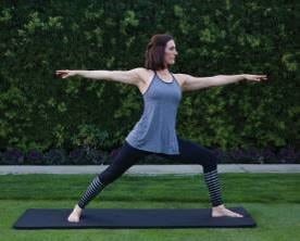Yoga position: Warrior II
