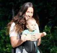 Alanis Morissette Babywearing