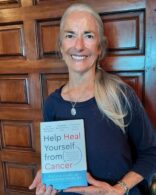 Martha Sears with the book Help Heal Yourself from Cancer