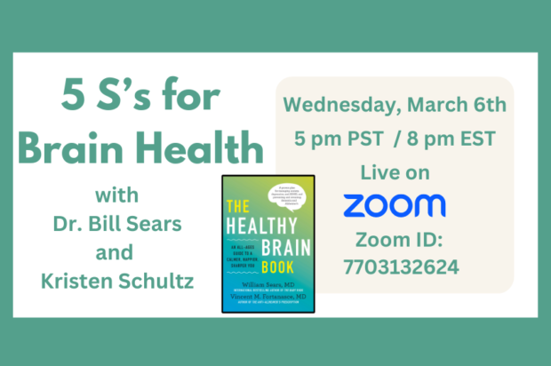 Webinar Flyer 5 S’s for Brain Health